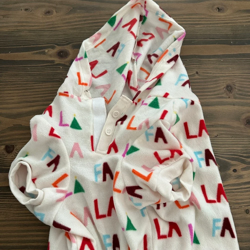 Petco Merry Makings Dog Playsuit XL Hooded Christmas Pajamas NWT